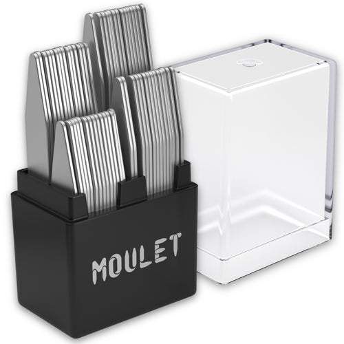 56 stainless steel collar stays in divided plastic box, 4 sizes